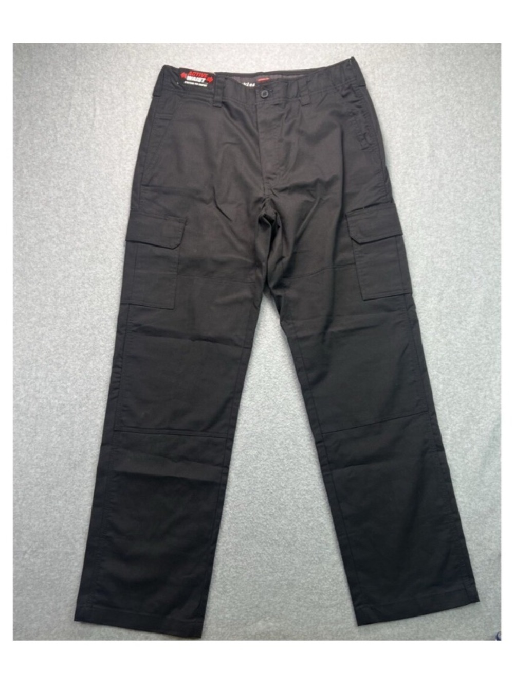 Dickies Flex Active Waist Twill Cargo Work Pant 34x34 Black Straight Leg NWT